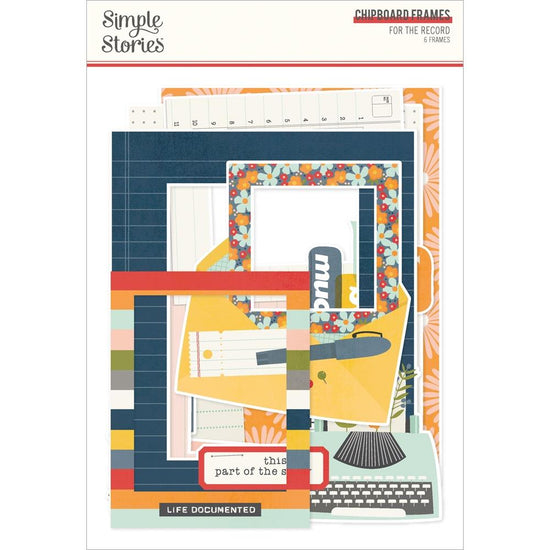 For The Record Chipboard Frames 6/Pkg
