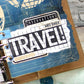 Elizabeth Craft Block Words - Travel stamp