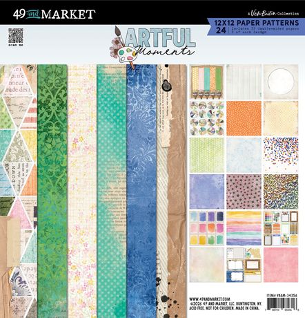 49 And Market Paper Pad Pad 12"X12" Artful Moments