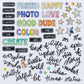 49 And Market Chipboard Bits Icons and Titles Artful Moments