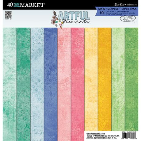 49 And Market Staples Pack 12"X12" Artful Moments