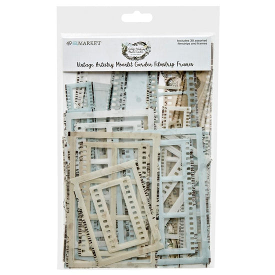 49 And Market Filmstrip Frames Vintage Artistry Moonlit Garden