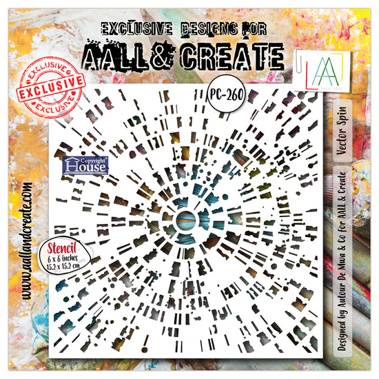 AALL and Create - 6x6 Stencil - Vector Spin