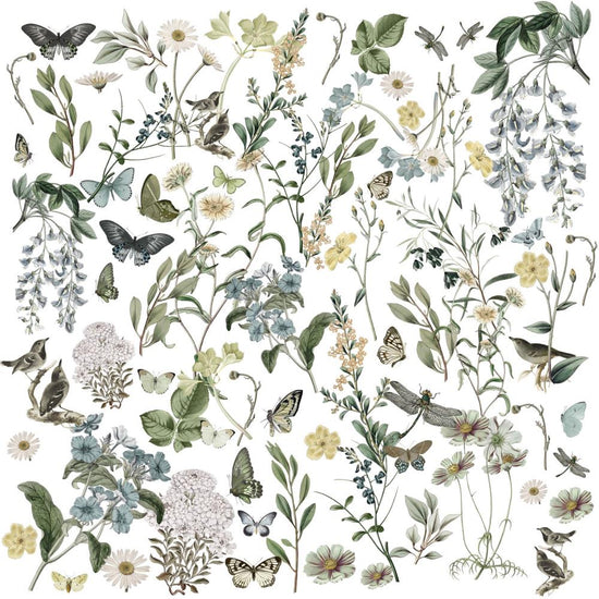49 And Market Laser Cut Outs Vintage Artistry Moonlit Garden wildflower