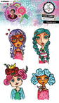 Art by Marlene Clear Stamp Fabulous Girls Art by Marlene 4 Pieces