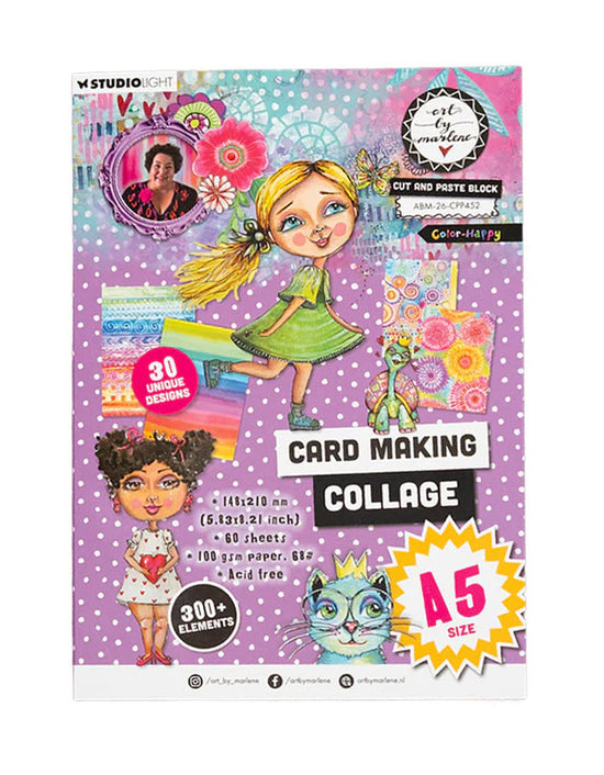 Collage Paper Pad Color-Happy Art by Marlene 60 Sheets