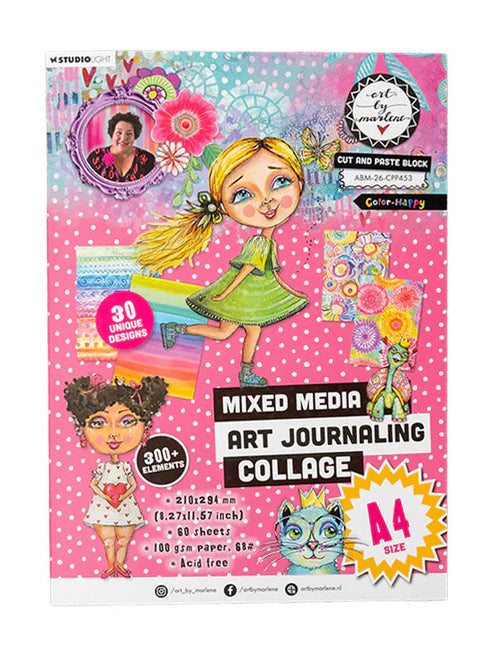 Collage Paper Pad Color-Happy Art by Marlene 60 Sheets