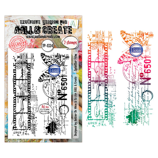 AALL and Create - A6 Stamp Sets - Splatter Film