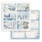Stamperia Double-Sided Paper Pad 12"X12" 10/Pkg Blue Land, 10 Designs/1 Each