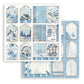Stamperia Double-Sided Paper Pad 12"X12" 10/Pkg Blue Land, 10 Designs/1 Each