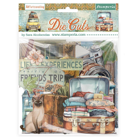 Stamperia Die cuts assorted - Art of Travelling