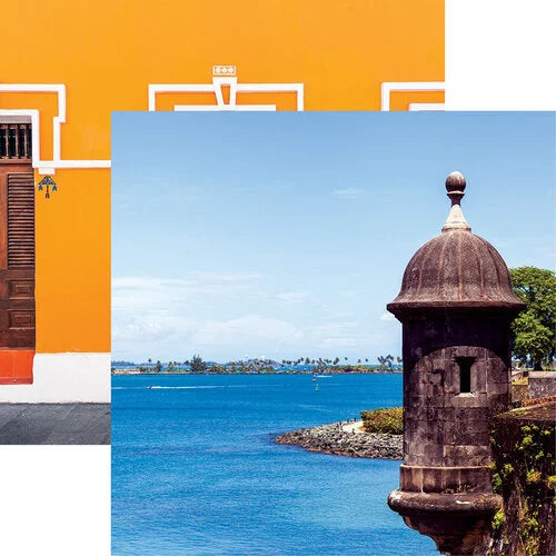 Reminisce - Puerto Rico Collection - 12 x 12 Double Sided Paper - Watch Tower At El Morro