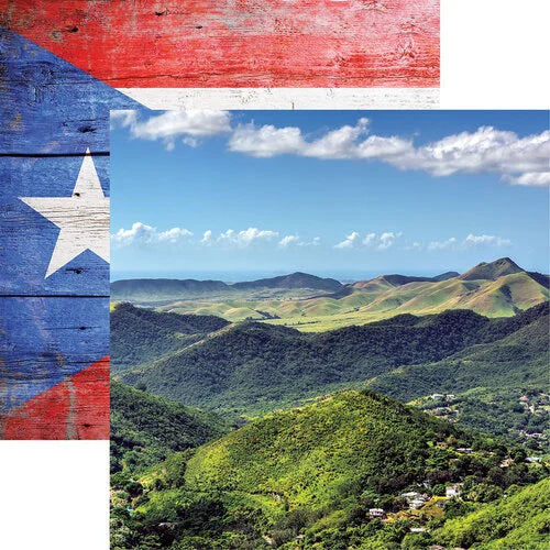 Reminisce - Puerto Rico Collection - 12 x 12 Double Sided Paper - Salinas