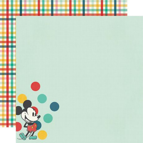 Simple Stories Happiest Place Double-Sided Cardstock 12"X12" Meeting the Mouse