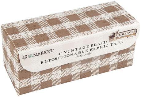 49 And Market Curators 4" Fabric Tape Roll Vintage Plaid
