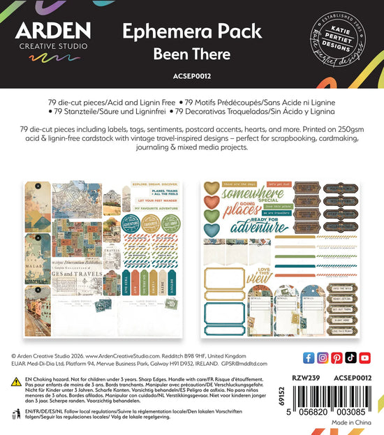 Arden Creative Studio Been There Ephemera Pack