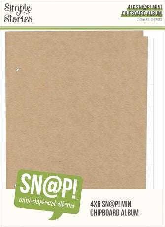 Simple Stoires SN@P! Mini Chipboard Album 4”x6”