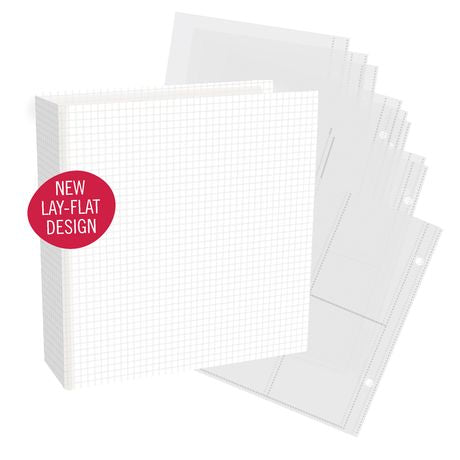 Simple Stories SN@P! D-Ring Binder 6”x8” Grid