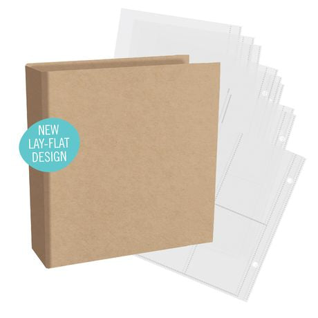 Simple Stories SN@P! D-Ring Binder 6”x8” Kraft