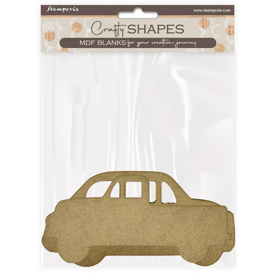 Stamperia Crafty Shapes Art of Traveling Car & Truck