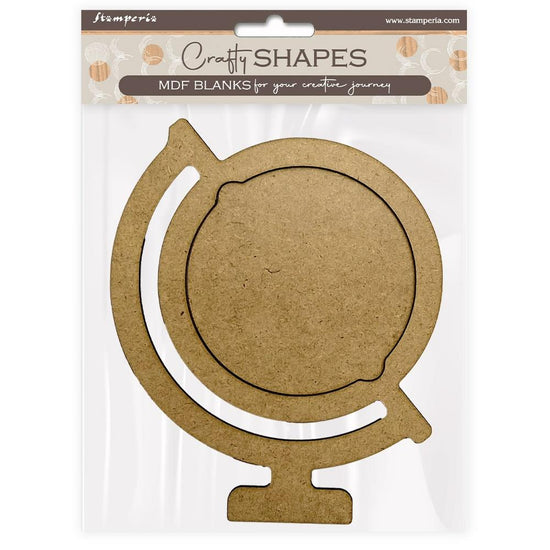 Stamperia Crafty Shapes Art of Traveling Globe