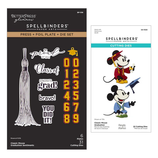 Spellbinders Classic Mouse Graduation I Want It All! Bundle