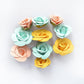 Little Birdie Joanna Paper Flowers 10/Pkg Pastel Palette