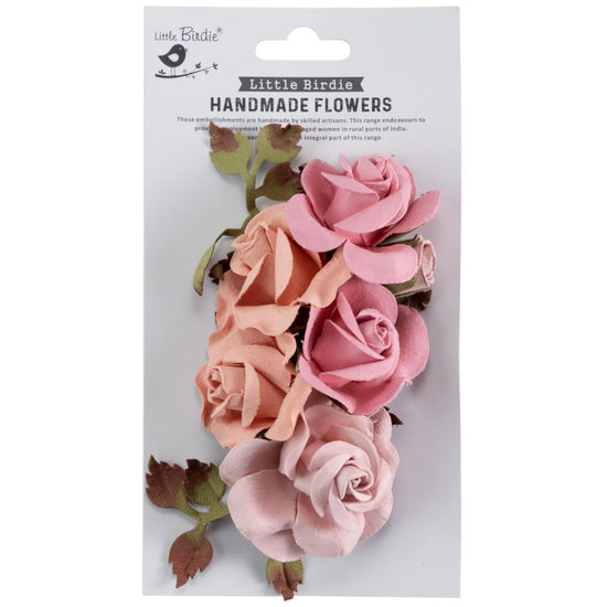 Little Birdie Marva Paper Flowers 4/Pkg Celebrate Life