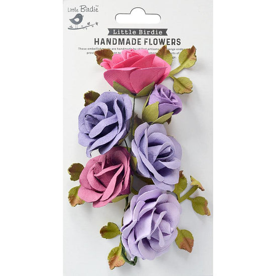 Little Birdie Marva Paper Flowers 4/Pkg Birds & Berries