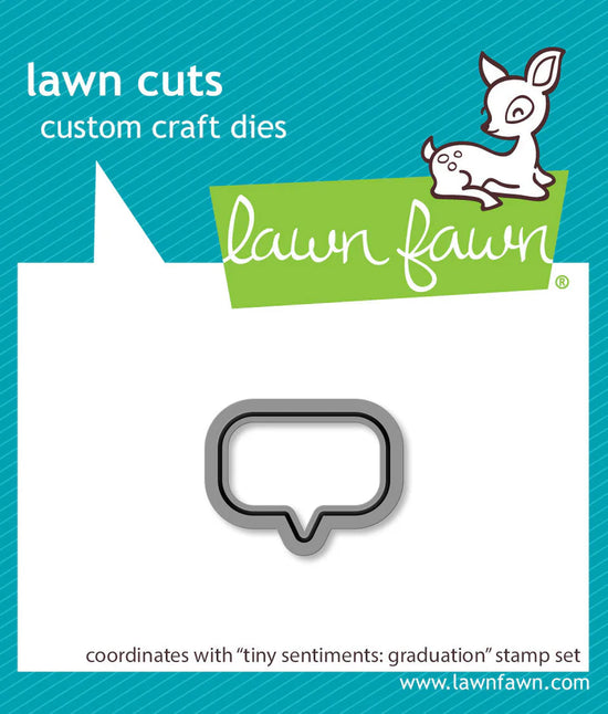 Lawn Fawn tiny sentiments: graduation lawn cuts die