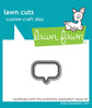 Lawn Fawn tiny sentiments: graduation lawn cuts die