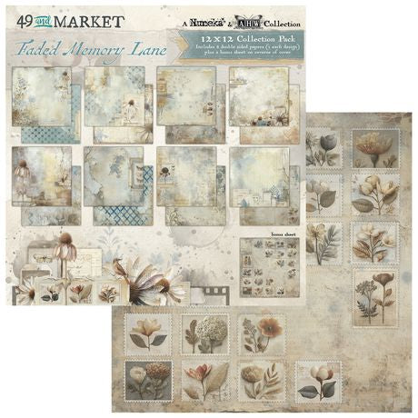 49 and Market Collection Pack 12"X12" Faded Memory Lane