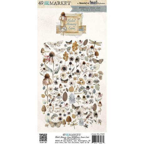 49 and Market Laser Cut Outs Wildflowers Faded Memory Lane