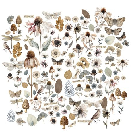 49 and Market Laser Cut Outs Wildflowers Faded Memory Lane