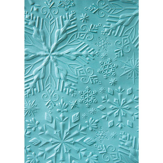 Sizzix Textured Impressions Embossing Folder-Katelyn Lizardi Winter Snowflakes 