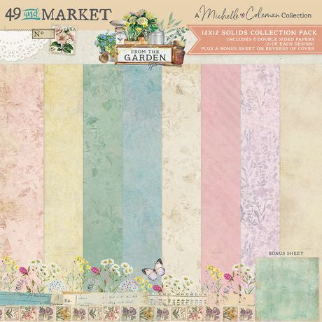 49 and Market Solids Collection Pack 12"X12" From the Garden