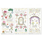 49 and Market Blendable Rub-On Transfer Set 6"X12" From the Garden