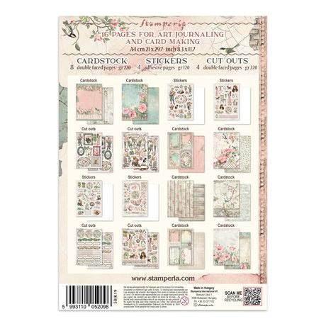 Stamperia Junk Journal Stickers, Cut-outs & Backgrounds House of Roses