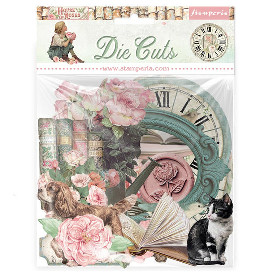 Stamperia Printed decorative Die cuts for Art and Craft - House of Roses