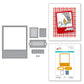 MEMORY FRAMES ETCHED DIES FROM THE SAY CHEESE CLASSIC POOH COLLECTION IN COLLABORATION WITH SIMPLE STORIES