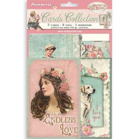 Stamperia Cards Collection House of Roses
