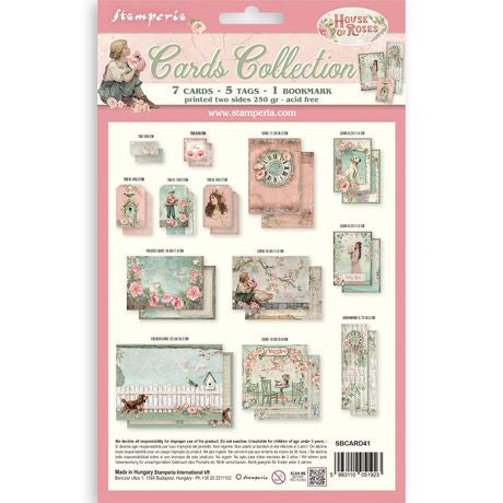 Stamperia Cards Collection House of Roses
