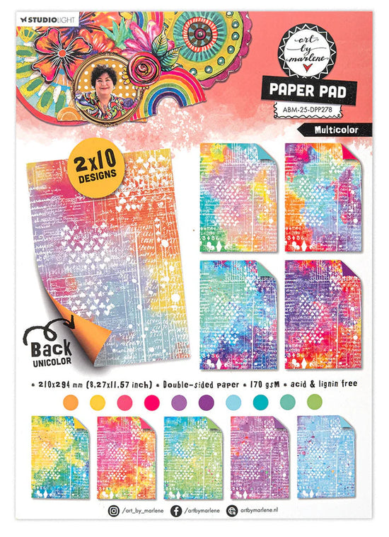 Art by Marlene Design Paper Pad Multicolor Art By Marlene 20 SH