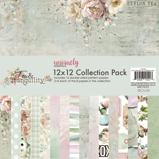 Uniquely Creative TEA & TRANQUILITY 12 X 12 COLLECTION PACK