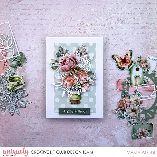 Uniquely Creative TEA & TRANQUILITY PROTEA POSY DIE