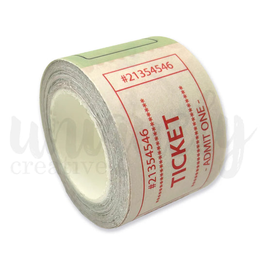 Uniquely Creative TEA & TRANQUILITY VINTAGE TICKETS WASHI TAPE 30MM