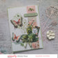 Uniquely Creative TEA & TRANQUILITY WINGS & WILDFLOWERS PHOTOPOLYMER STAMP