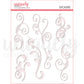 Uniquely Creative TEA & TRANQUILITY WHITE FLOURISH PUFFY STICKERS