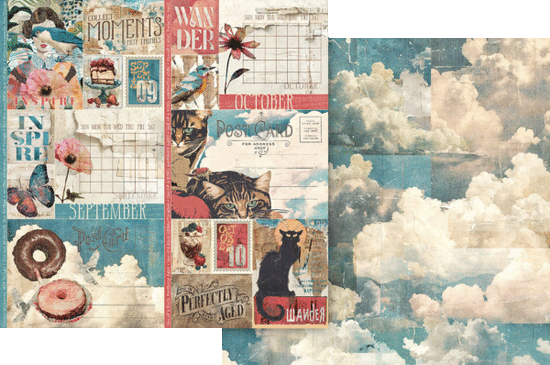 Graphic 45 Journaling Through Time September & October 12×12 Paper