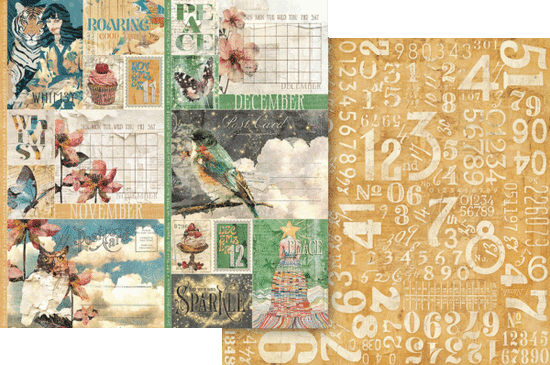 Graphic 45 Journaling Through Time November & December 12×12 Paper